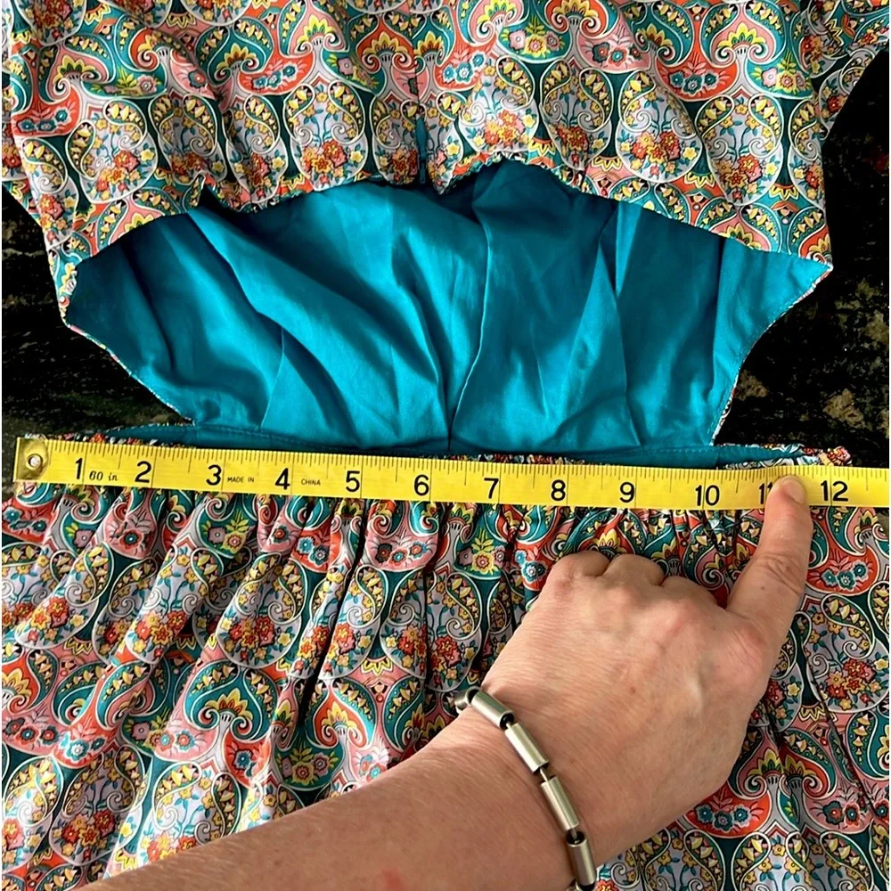 J. Crew Side Cutout Organic Cotton Dress Liberty Giorgia Duke Fabric